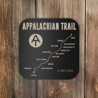 Thruh Hiker Appalachian Trail Hiking Coaster thumb 0