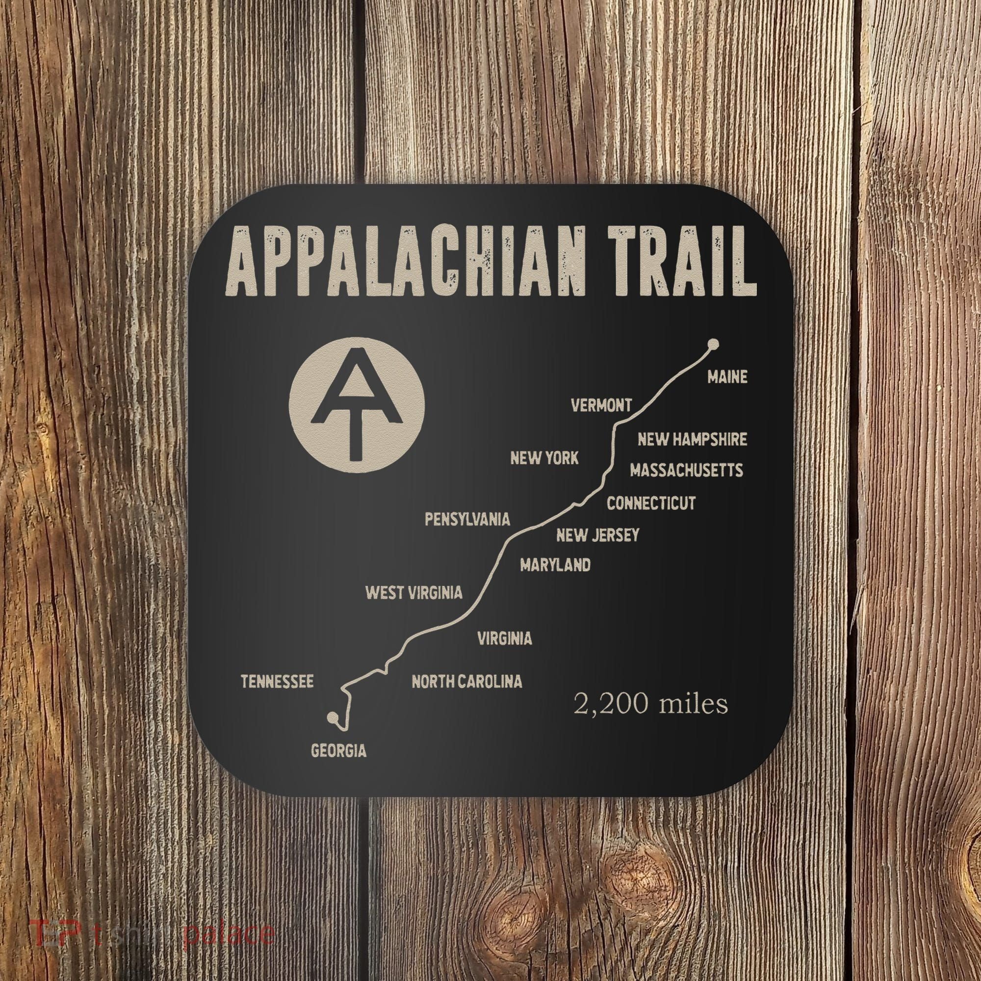 Thruh Hiker Appalachian Trail Hiking Coaster