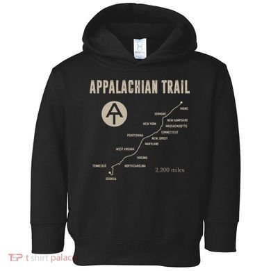 Thruh Hiker Appalachian Trail Hiking Toddler Hoodie