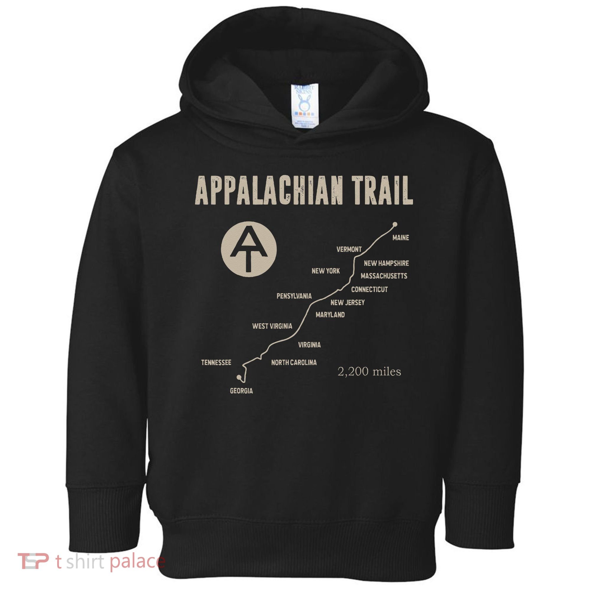 Thruh Hiker Appalachian Trail Hiking Toddler Hoodie