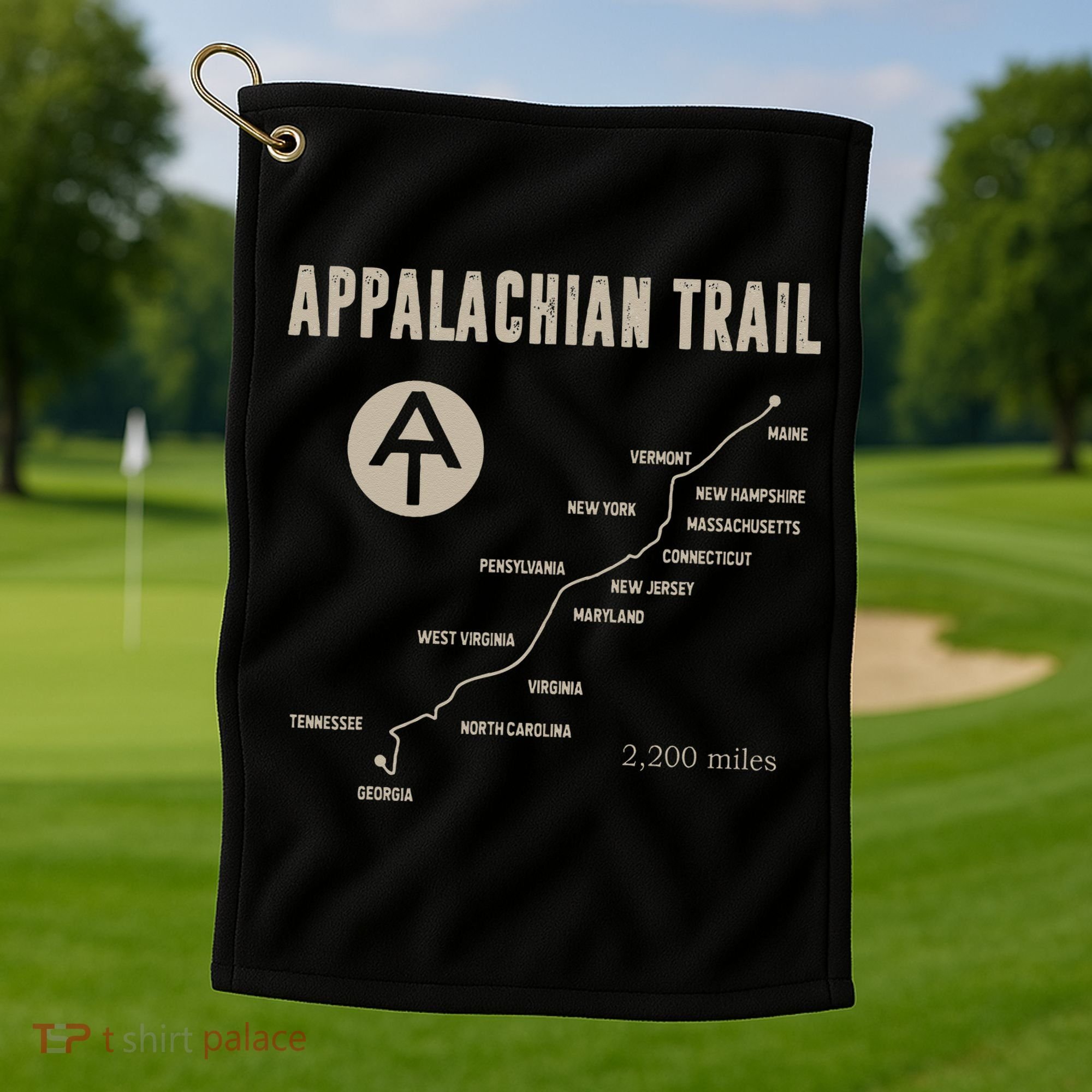 Thruh Hiker Appalachian Trail Hiking Golf Towel