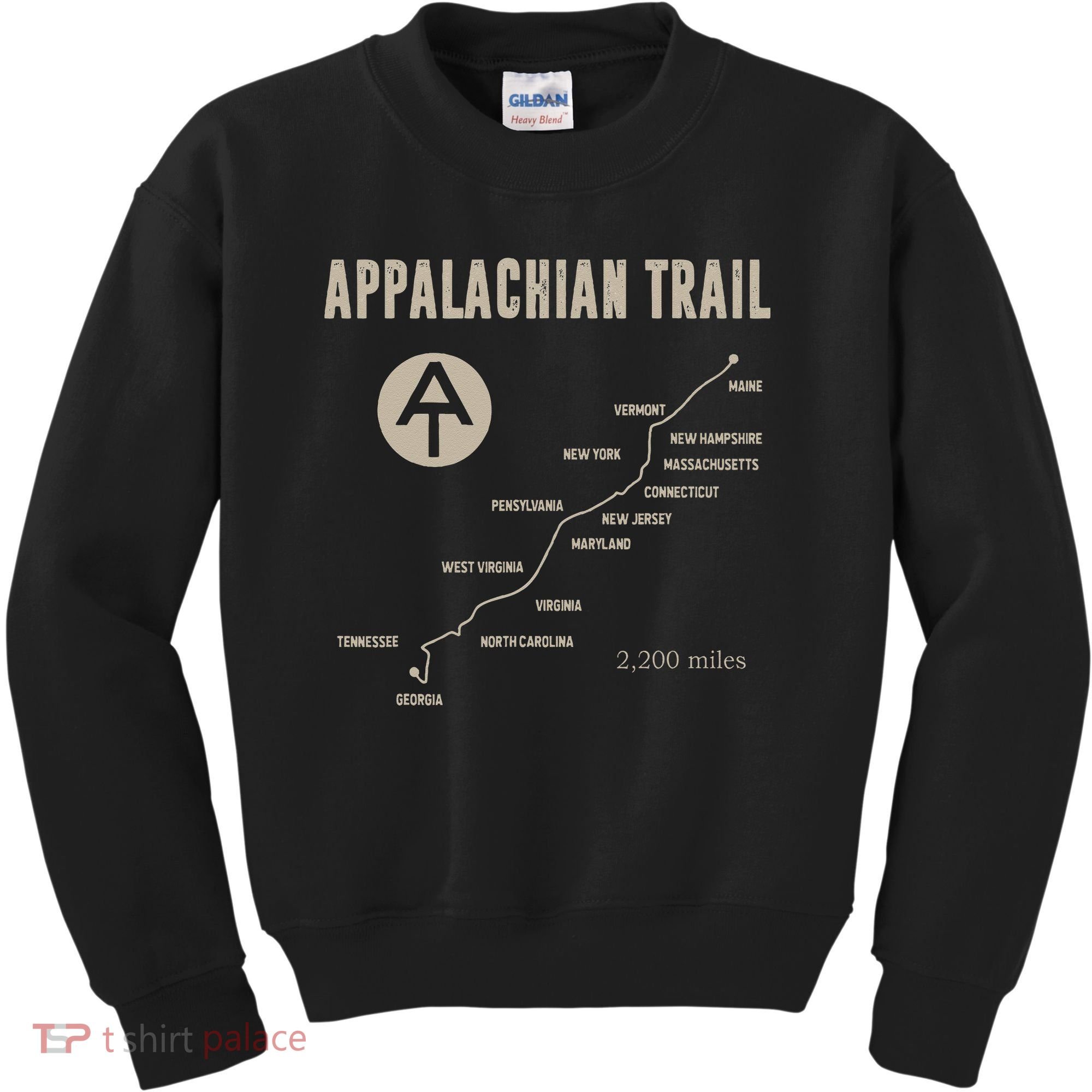 Thruh Hiker Appalachian Trail Hiking Kids Sweatshirt