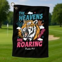 The Heavens Are Roaring Golf Towel thumb 1