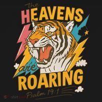 The Heavens Are Roaring Tiger Christian Meme Coaster thumb 2