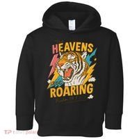 The Heavens Are Roaring Tiger Christian Meme Toddler Hoodie thumb 0