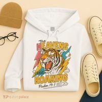 The Heavens Are Roaring Tiger Christian Meme Hoodie thumb 4