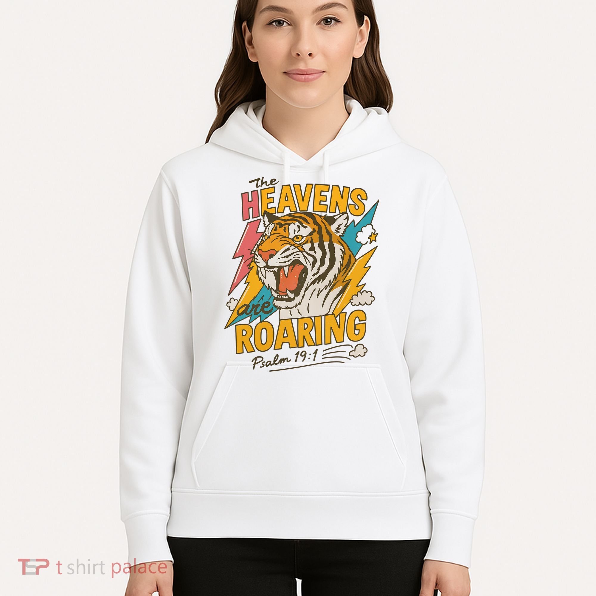 The Heavens Are Roaring Tiger Christian Meme Hoodie