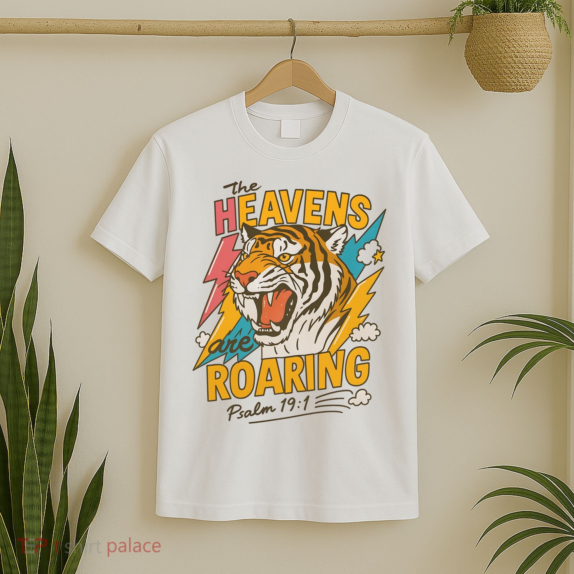 The Heavens Are Roaring Tiger Christian Meme T-Shirt