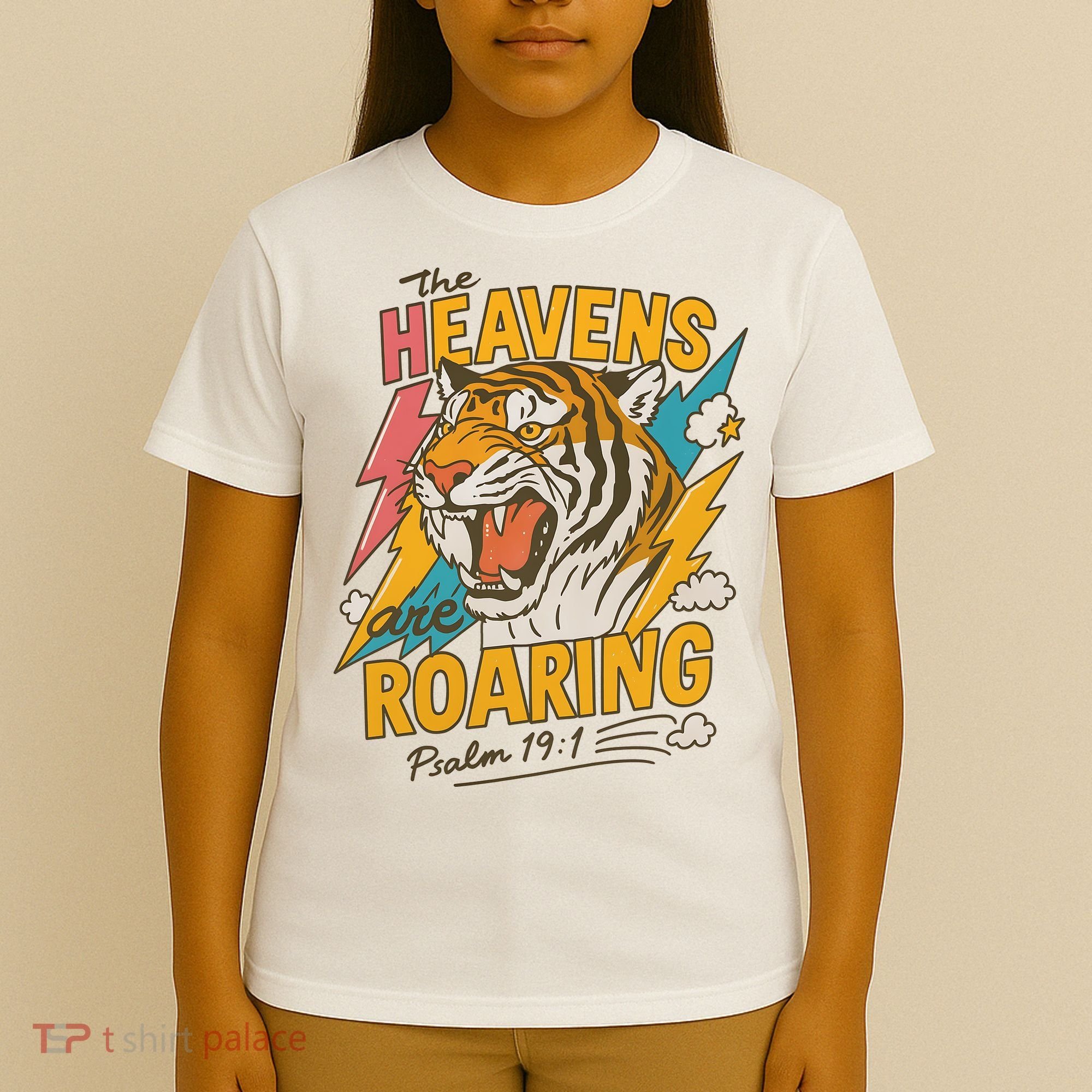 The Heavens Are Roaring Tiger Christian Meme T-Shirt