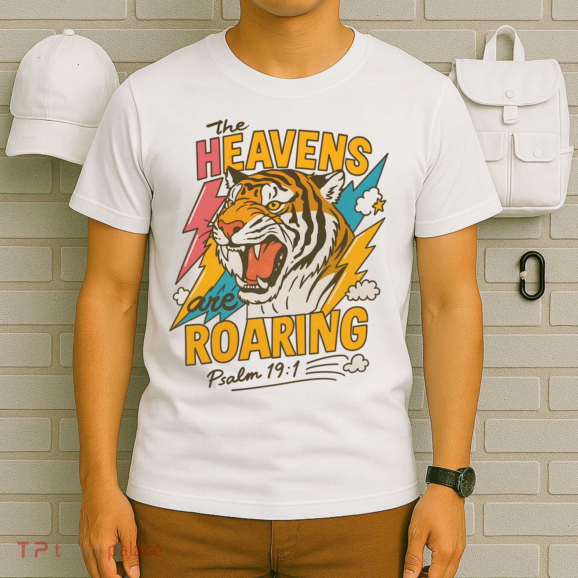 The Heavens Are Roaring Tiger Christian Meme T-Shirt