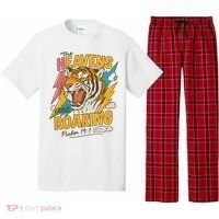 The Heavens Are Roaring Tiger Christian Meme Pajama Set thumb 0