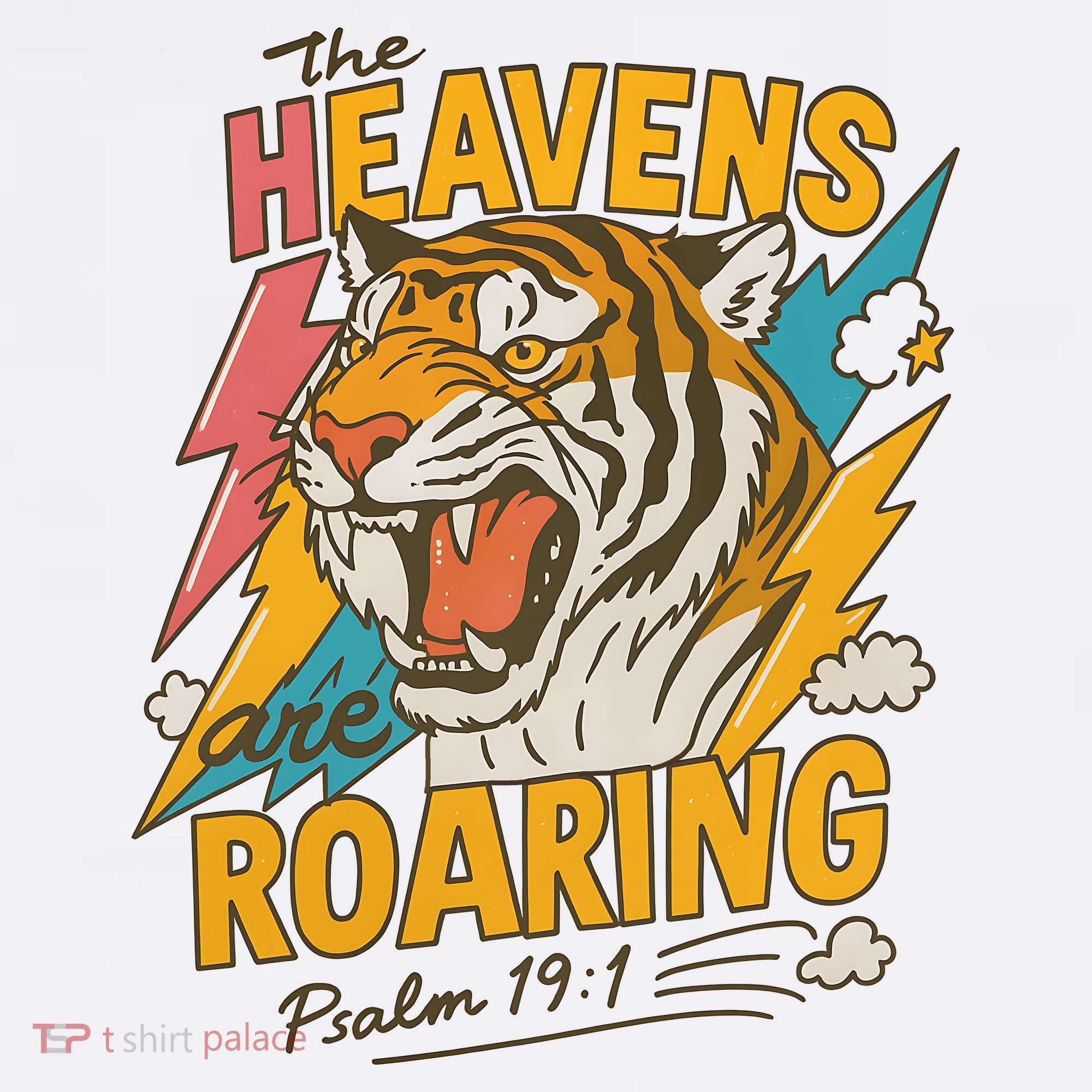 The Heavens Are Roaring Tiger Christian Meme Mousepad