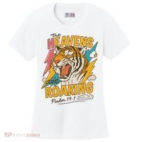 The Heavens Are Roaring Tiger Christian Meme Women's Cooling Performance Crew T-Shirt thumb 0