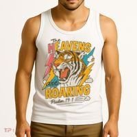 The Heavens Are Roaring Tiger Christian Meme Tank Top thumb 3