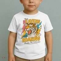 The Heavens Are Roaring Tiger Christian Meme Toddler T-Shirt thumb 2
