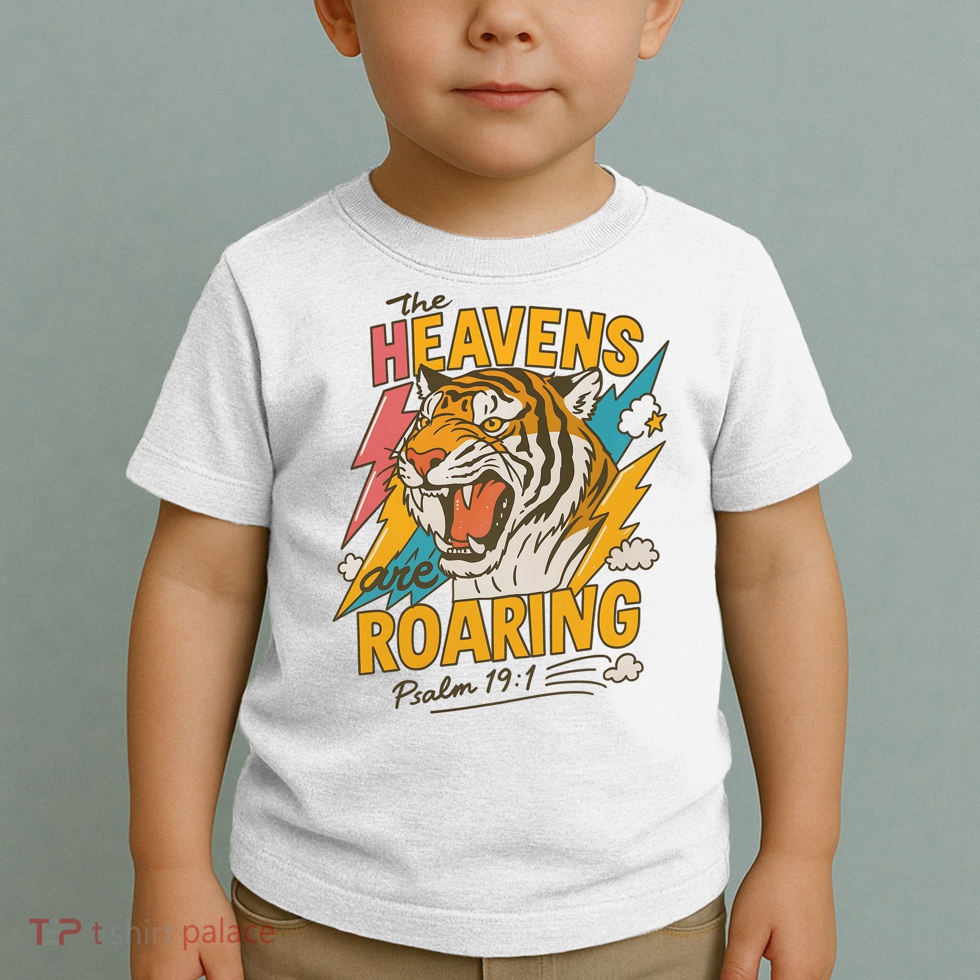 The Heavens Are Roaring Tiger Christian Meme Toddler T-Shirt