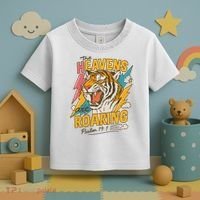 The Heavens Are Roaring Tiger Christian Meme Toddler T-Shirt thumb 3