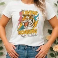 The Heavens Are Roaring Tiger Christian Meme Women's T-Shirt thumb 2