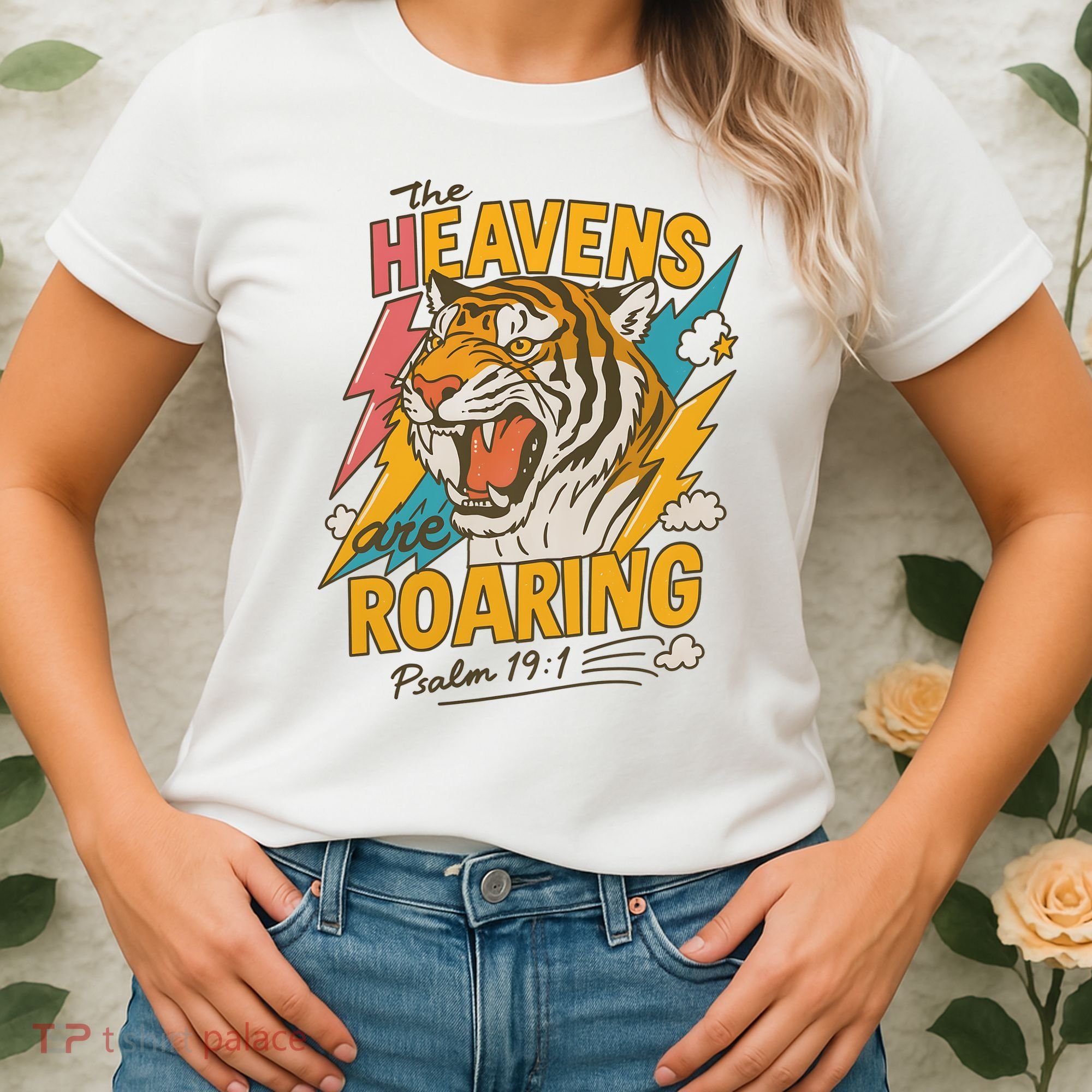 The Heavens Are Roaring Tiger Christian Meme Women's T-Shirt
