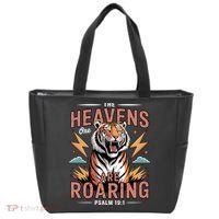 The Heavens Are Roaring Believer Bible Verse Faith Christian Church Tote Bag thumb 0