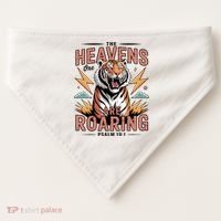 The Heavens Are Roaring Believer Bible Verse Faith Christian Church USA-Made Doggie Bandana thumb 0