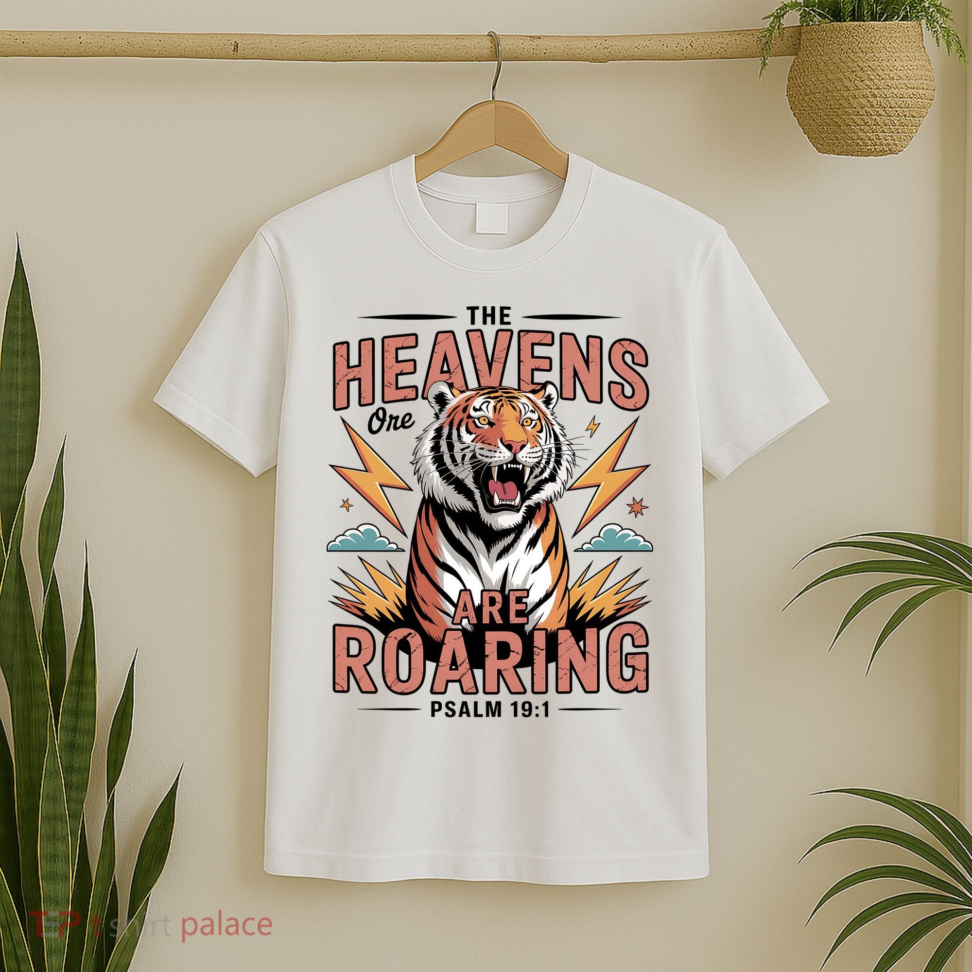 The Heavens Are Roaring Believer Bible Verse Faith Christian Church T-Shirt