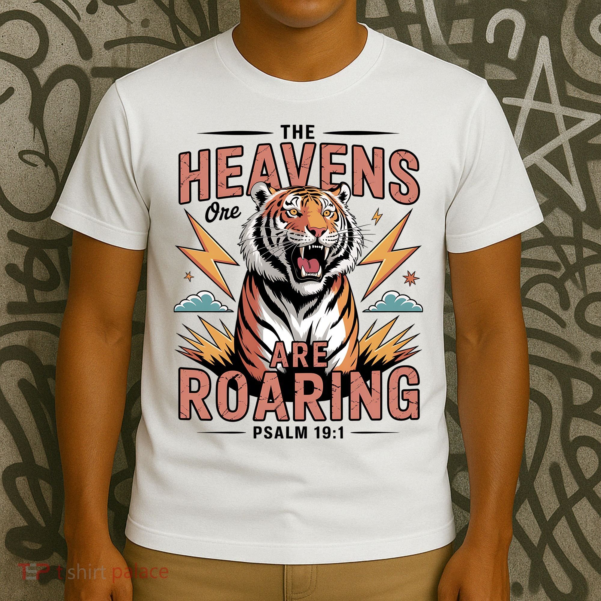 The Heavens Are Roaring Believer Bible Verse Faith Christian Church T-Shirt