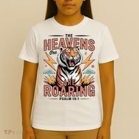 The Heavens Are Roaring Believer Bible Verse Faith Christian Church T-Shirt thumb 4