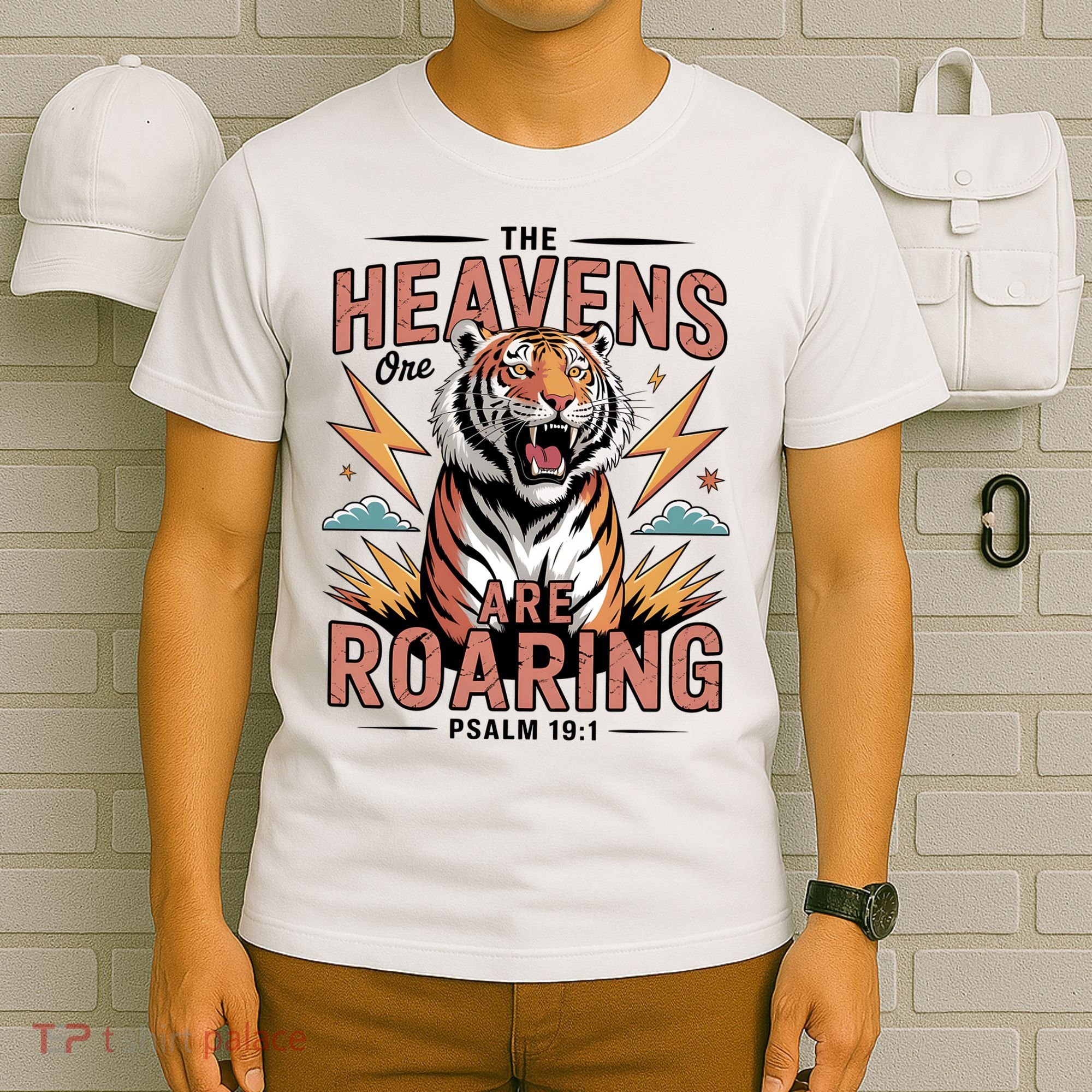 The Heavens Are Roaring Believer Bible Verse Faith Christian Church T-Shirt
