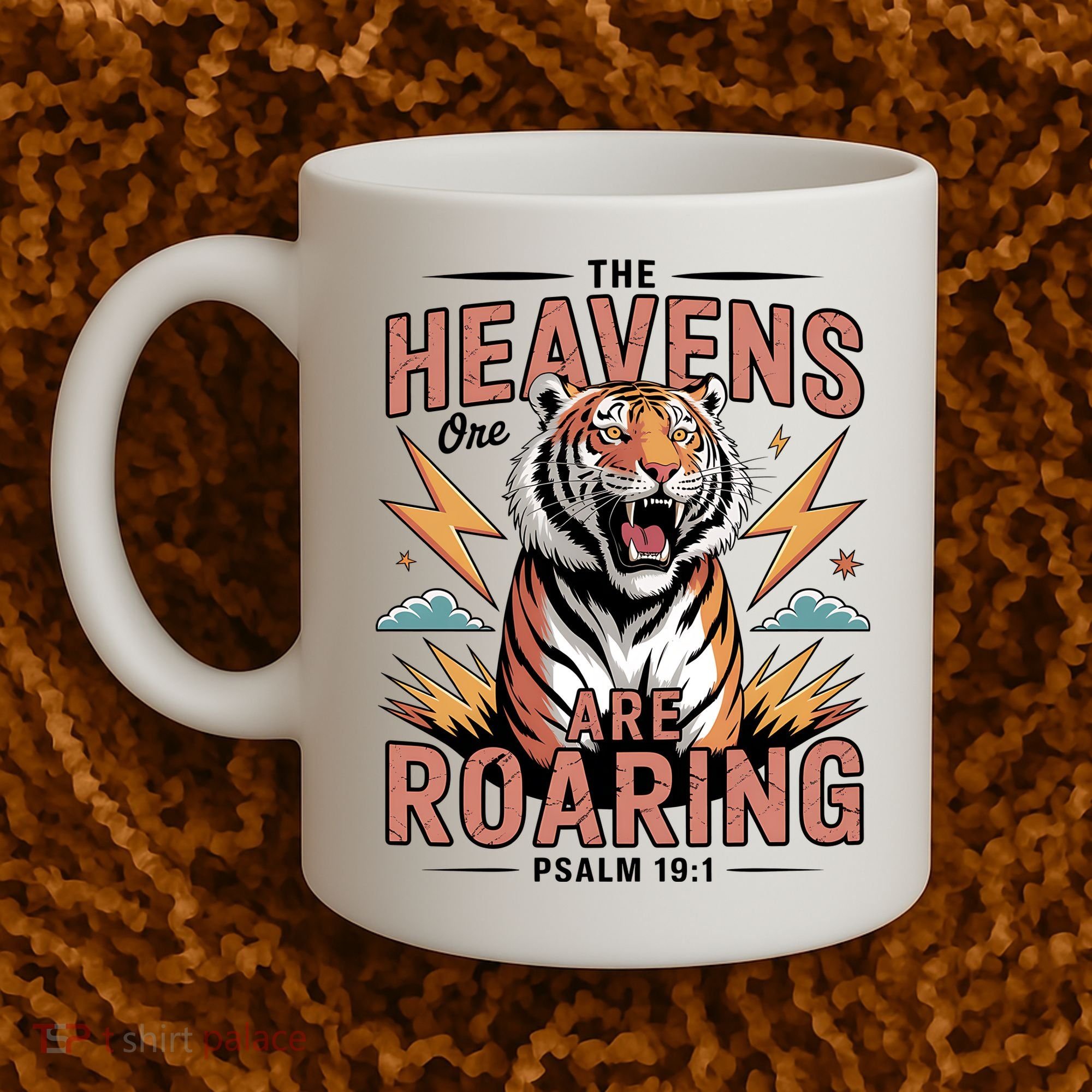 The Heavens Are Roaring Believer Bible Verse Faith Christian Church Coffee Mug