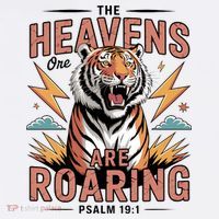 The Heavens Are Roaring Believer Bible Verse Faith Christian Church Women's Hoodie thumb 2