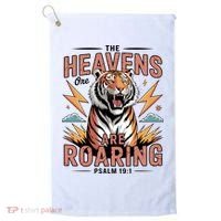 The Heavens Are Roaring Believer Bible Verse Faith Christian Church Golf Towel thumb 0