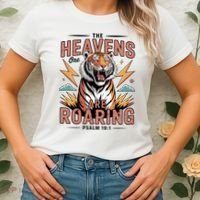 The Heavens Are Roaring Believer Bible Verse Faith Christian Church Women's T-Shirt thumb 2