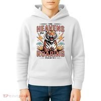 The Heavens Are Roaring Believer Bible Verse Faith Christian Church Kids Hoodie thumb 4