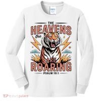 The Heavens Are Roaring Believer Bible Verse Faith Christian Church Kids Long Sleeve Shirt thumb 0