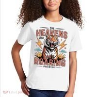 The Heavens Are Roaring Believer Bible Verse Faith Christian Church Kids T-Shirt thumb 2