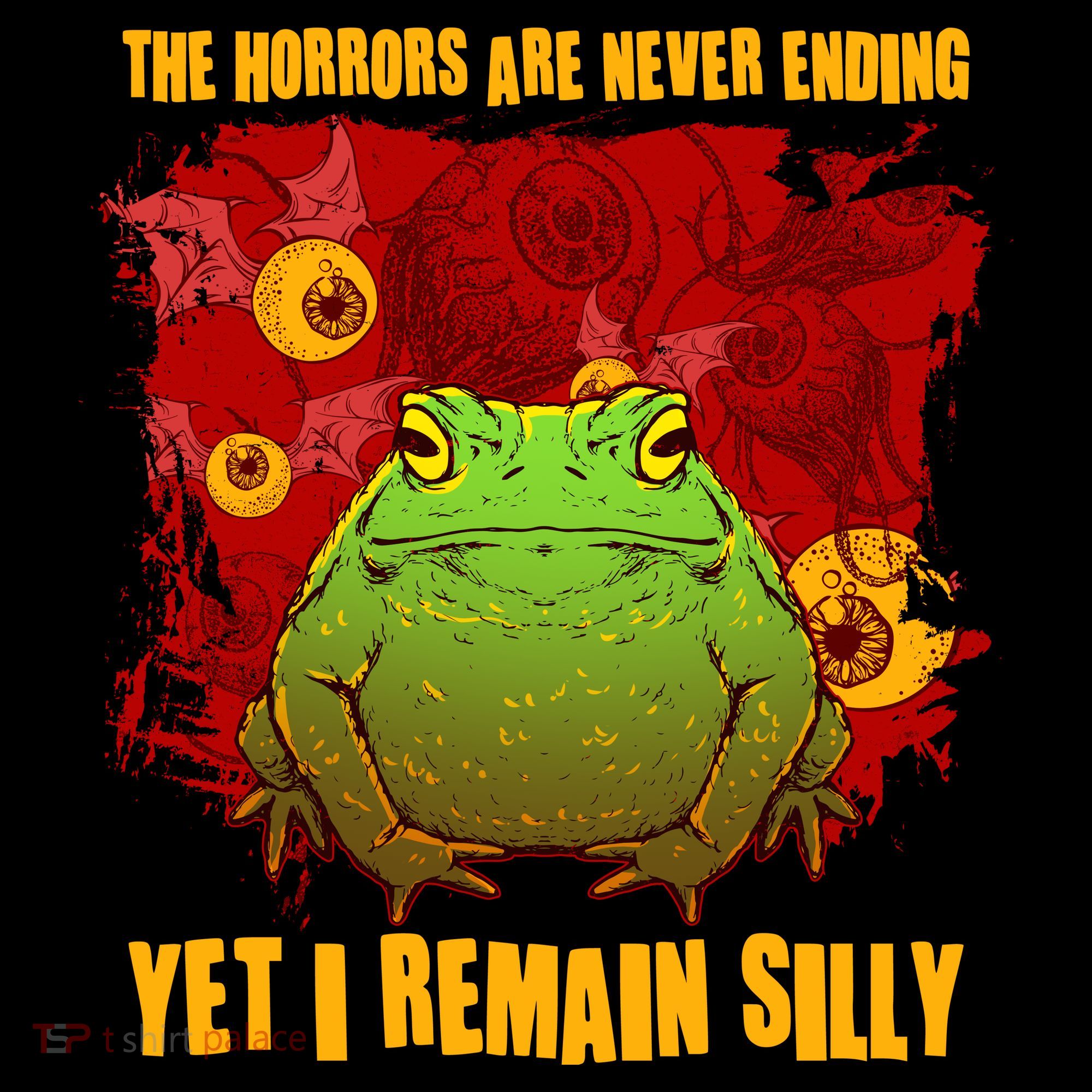The Horrors Are Never Ending Yet I Remain Silly Frog Toad Apron