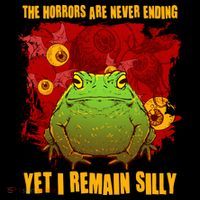 The Horrors Are Never Ending Yet I Remain Silly Frog Toad Bucket Hat thumb 4