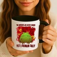 The Horrors Are Never Ending Yet I Remain Silly Frog Toad Coffee Mug thumb 3