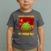 The Horrors Are Never Ending Yet I Remain Silly Frog Toad Toddler T-Shirt thumb 2