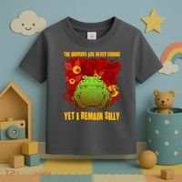 The Horrors Are Never Ending Yet I Remain Silly Frog Toad Toddler T-Shirt thumb 3