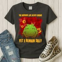 The Horrors Are Never Ending Yet I Remain Silly Frog Toad Women's T-Shirt thumb 3