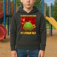 The Horrors Are Never Ending Yet I Remain Silly Frog Toad Kids Hoodie thumb 2