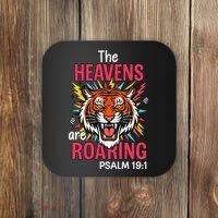 The Heavens Are Roaring Psalm Coaster thumb 0