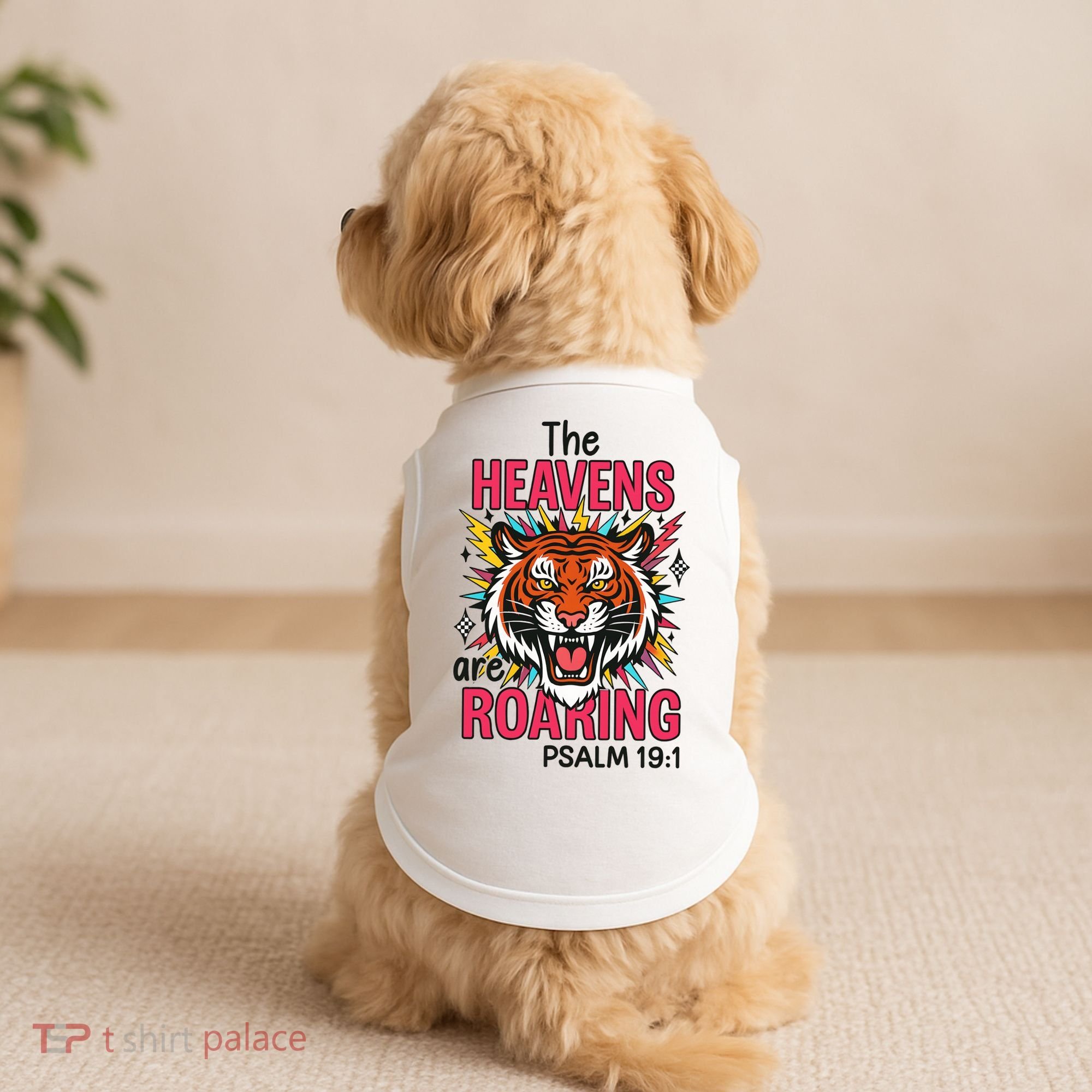 The Heavens Are Roaring Psalm Doggie Tank