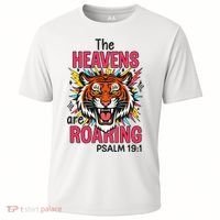 The Heavens Are Roaring Psalm Cooling Performance Crew T-Shirt thumb 0