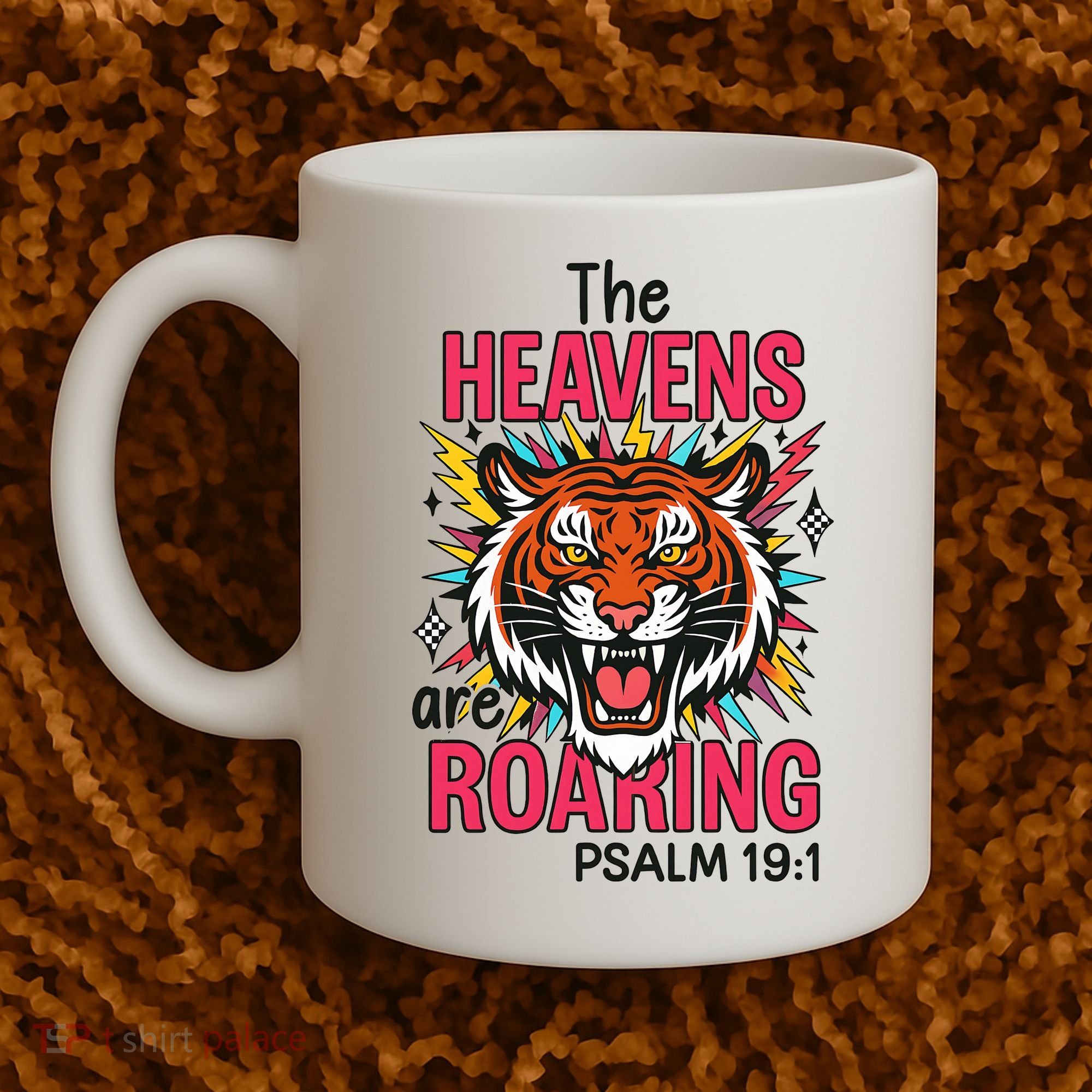 The Heavens Are Roaring Psalm Coffee Mug
