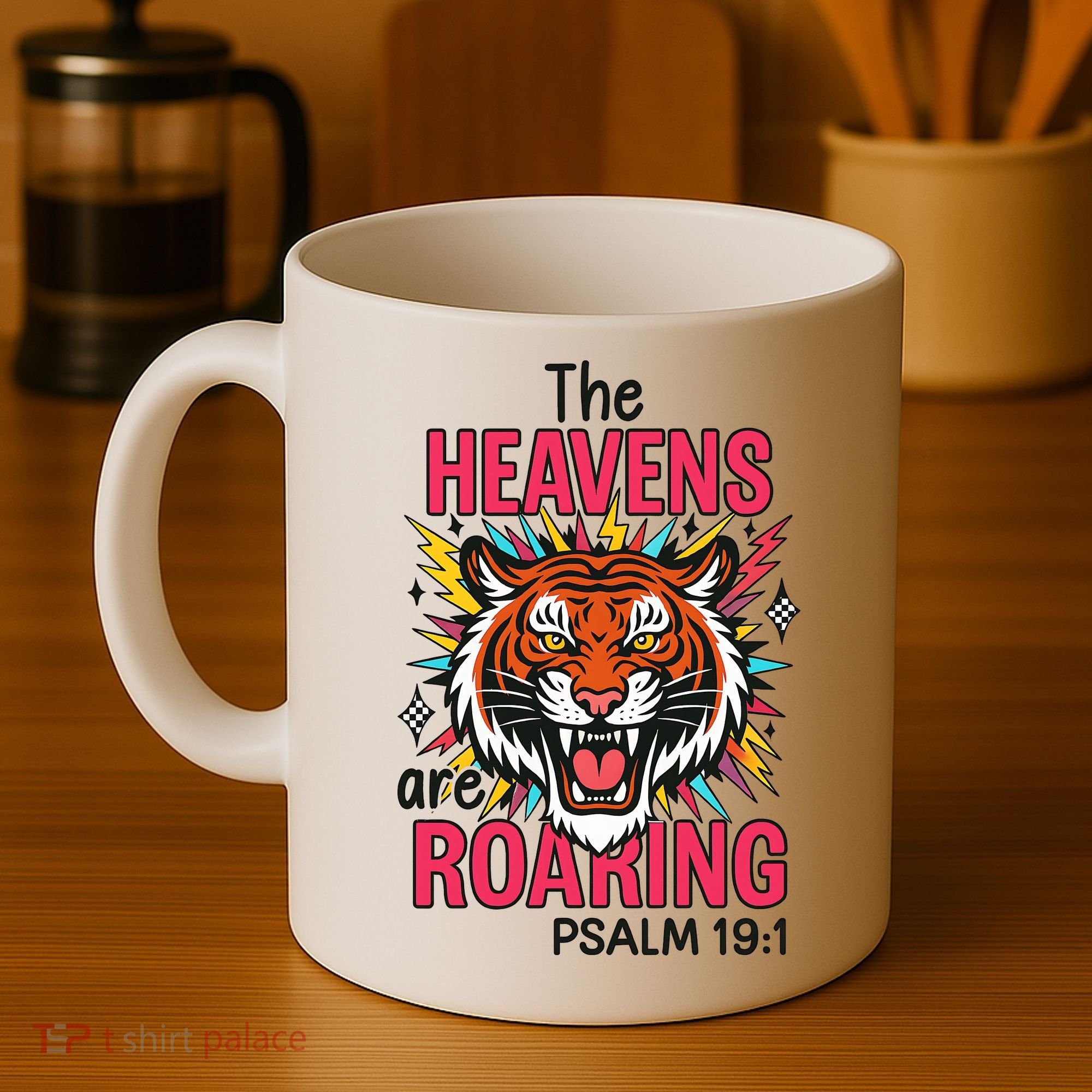 The Heavens Are Roaring Psalm Coffee Mug
