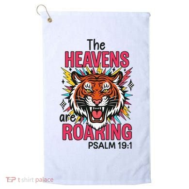 The Heavens Are Roaring Psalm Golf Towel