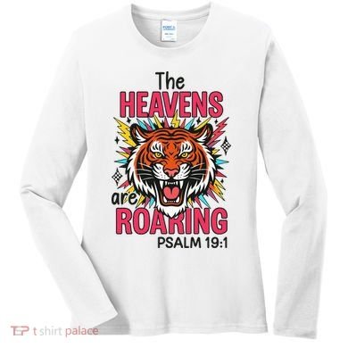 The Heavens Are Roaring Psalm Women's Long Sleeve Shirt